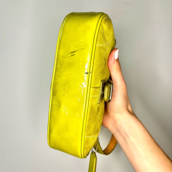 π Vintage Y2K Coach Demi Hampton Lime Green Mini Purse π - Picture 5 of 11